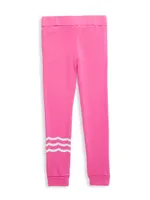 Little Girl's & Waves Joggers