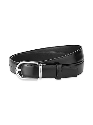 Horseshoe Cut-to-Size Leather Belt