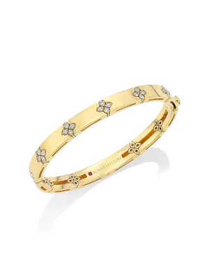 Love In Verona 18K Gold & Diamond Bangle Bracelet