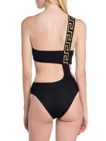 Greca Cutout Swimsuit