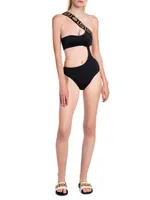 Greca Cutout Swimsuit