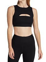 Ribbed Cutout Sports Bra