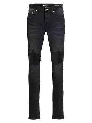 P002 Blowout Knees Distressed Jeans