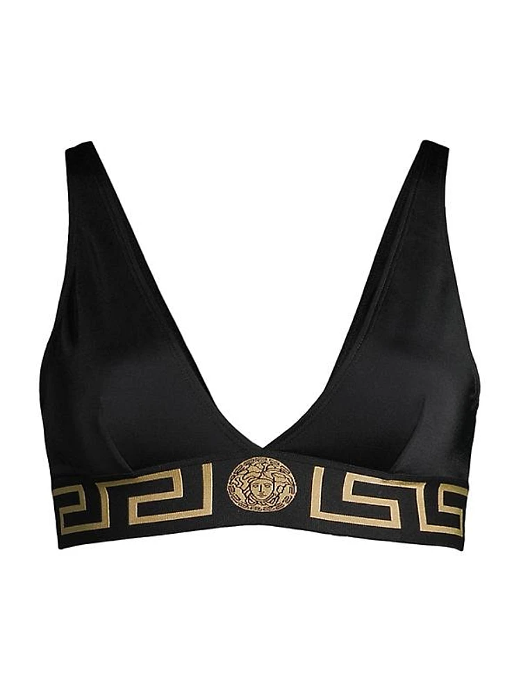 Greca Border Bikini Top