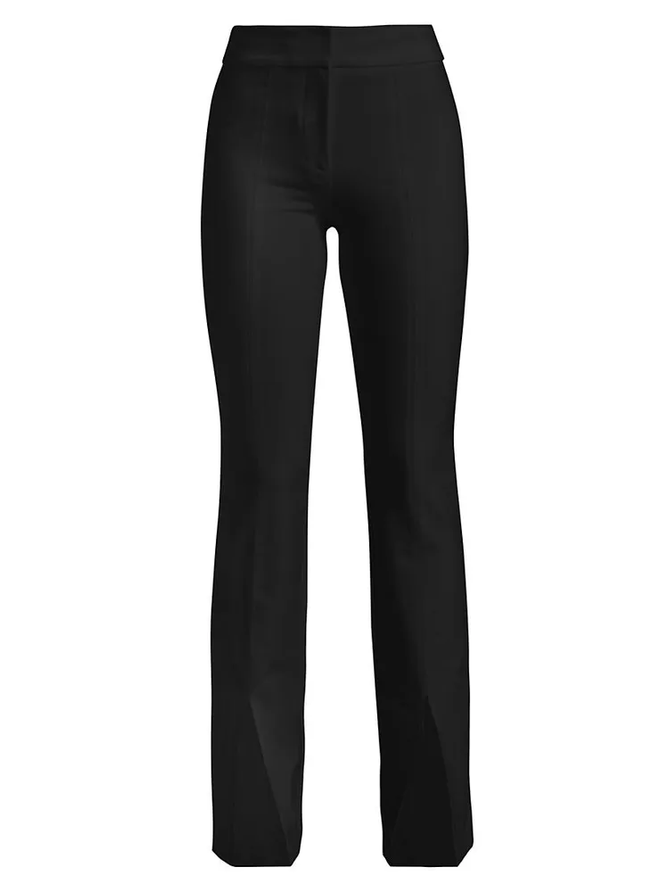 Maeve Slit-Hem Flare Trousers