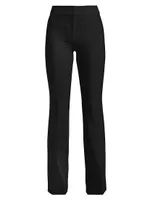 Maeve Slit-Hem Flare Trousers