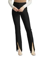 Maeve Slit-Hem Flare Trousers