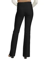 Maeve Slit-Hem Flare Trousers