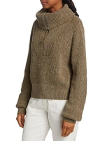 Mentone Quarter-Zip Knit Top