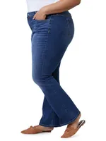 High-Rise Bootcut Jeans