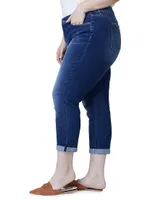 Mid-Rise Boyfriend Ankle Jeans