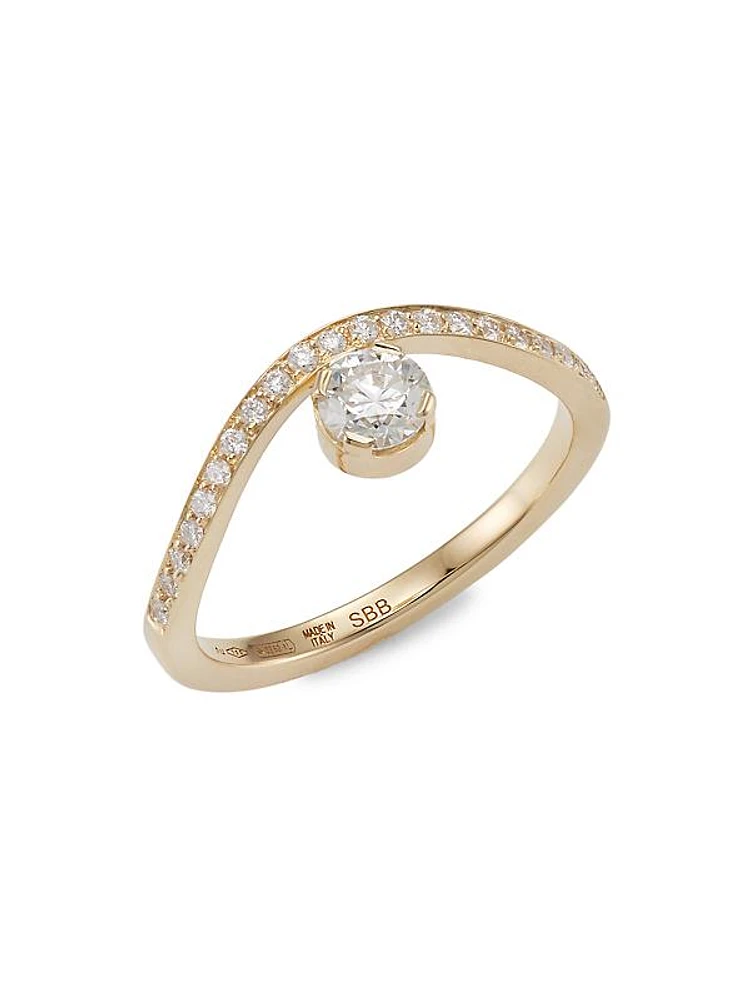 Wild Beauty 18K Yellow Gold & Diamond Grace Grand Diamant Ring