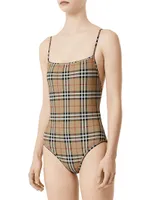 Archive Check One-Piece Swimsuit