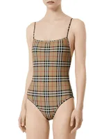 Archive Check One-Piece Swimsuit