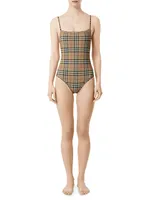 Archive Check One-Piece Swimsuit