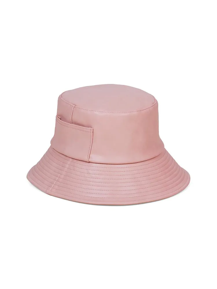 Wave Vegan Leather Bucket Hat