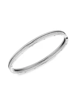 B.zero1 18K White Gold & Diamond Bangle Bracelet