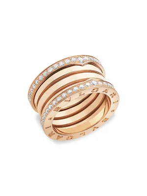 B.zero1 18K Rose Gold & Diamond Ring