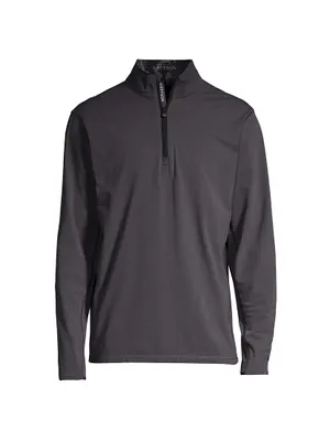 Tate Mockneck Quarter-Zip Top