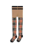 Little Girl's & Vintage Check Tights