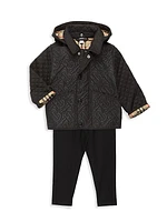 Baby's & Little Kid's Giaden Quilted Monogram Jacket