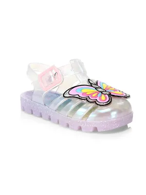 Baby Girl's & Little Unicorn Jelly Sandals