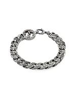 Unisex Interlocking Sterling Silver Bracelet