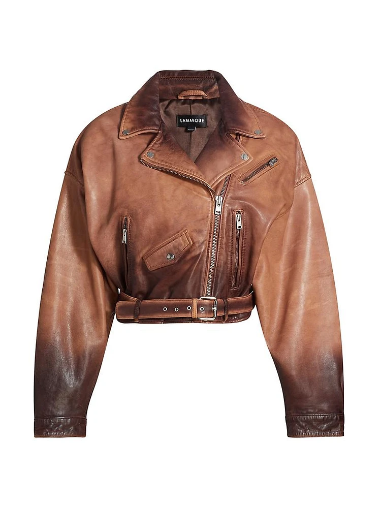 Dylan Leather Biker Jacket