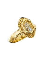 Estelar 18K Gold & Diamond Cage Ring