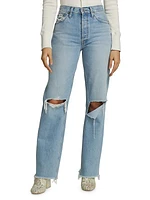 90s High-Rise Loose Straight Jeans