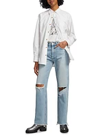 90s High-Rise Loose Straight Jeans