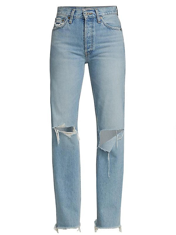 90s High-Rise Loose Straight Jeans