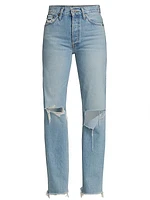 90s High-Rise Loose Straight Jeans