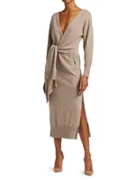 Skyla Loungewear Knit Wrap Dress