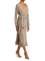 Skyla Loungewear Knit Wrap Dress