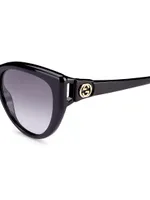 Gucci Logo 56MM Cat Eye Sunglasses