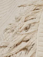 Anina Fisherman Knit Fringe Cardigan