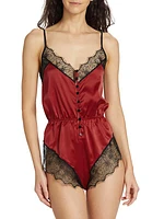 La Reve Silk Charmeuse Teddy