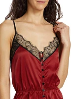 La Reve Silk Charmeuse Teddy