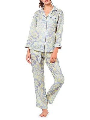 Emma Sleepy Monkey 2-Piece Long Pajama Set