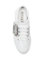 Viv Glitter & Crystal Buckle Skate Sneakers