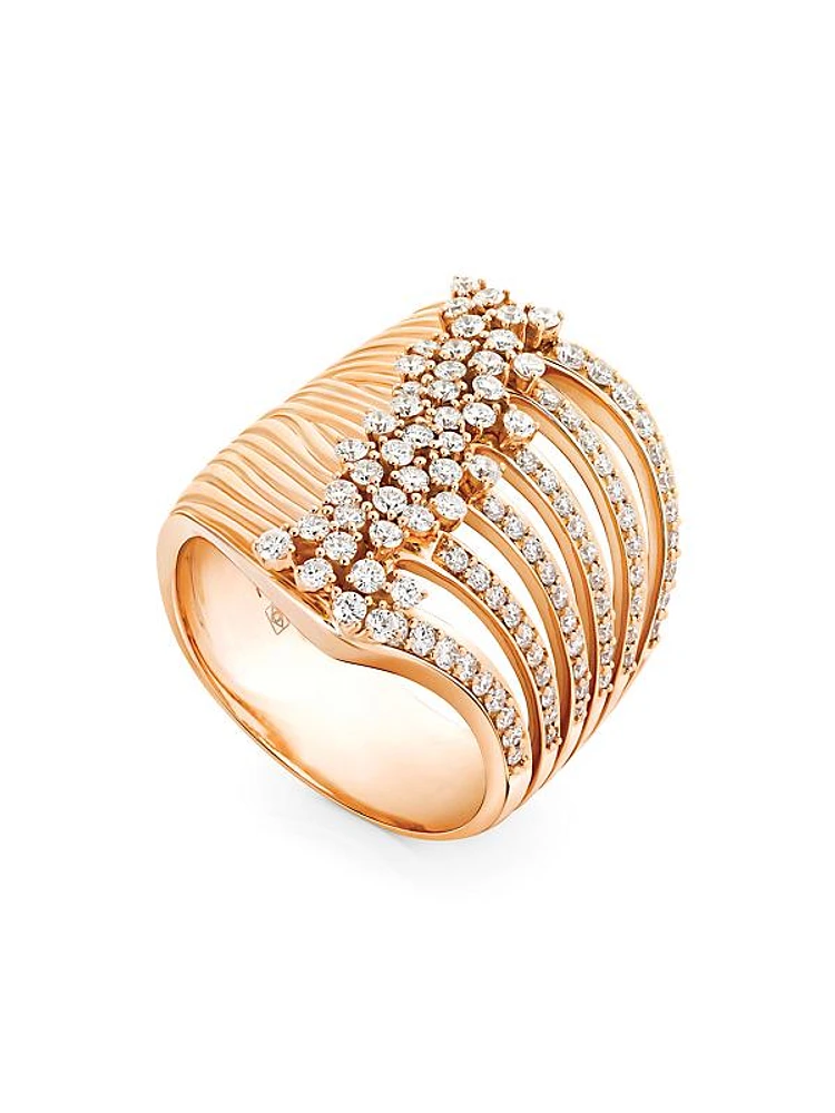 Bahia 18K Rose Gold & Diamond Ring