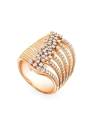 Bahia 18K Rose Gold & Diamond Ring