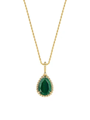 Serpent Bohème 18K Yellow Gold & Malachite Medium Pendant Necklace