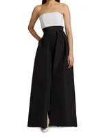 Convertible Collection Silk Cigarette Pants & Skirt