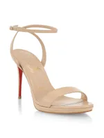 Loubi Queen 120 Leather Sandals