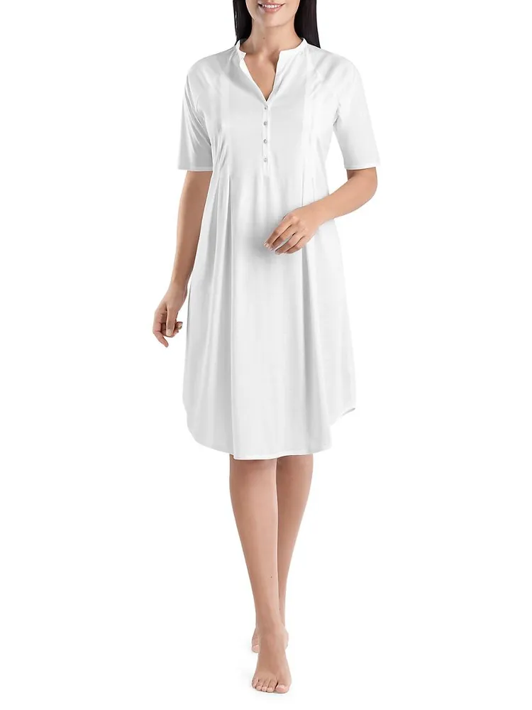 Cotton Deluxe Short-Sleeve Night Gown