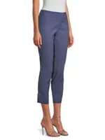 Side Zip Capri Pants