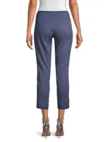 Side Zip Capri Pants