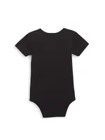 Baby's Spray Paint Heart NY Bodysuit